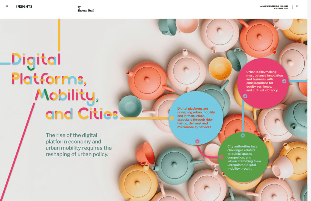 Digital Platforms, Mobility and Cities